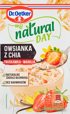 Dr. Oetker My Natural Day Oatmeal with strawberry-vanilla chia