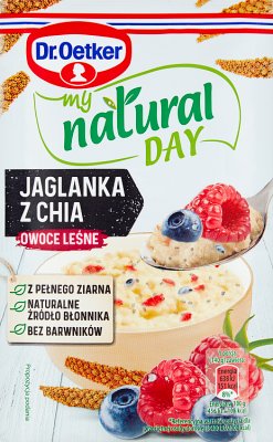 Dr. Oetker My Natural Day Jaglanka z chia owoce leśne