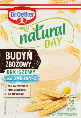 Dr. Oetker My Natural Day Budyń zbożowy orkiszowy smak śmietanka