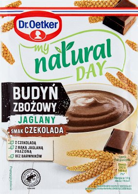 Dr. Oetker My Natural Day Budyń zbożowy jaglany smak czekolada