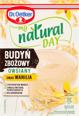 Д-р Oetker My Natural Day Зерновой пудинг с овсяно-ванильным вкусом