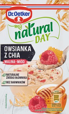 Д-р Oetker My Natural Day Овсяная каша с малиново-медовым чиа