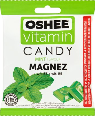 Oshee Vitamin Candy. Dietary supplement. Hard candies with mint flavor