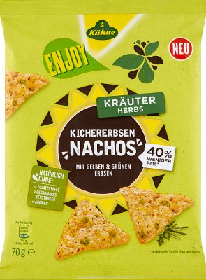 Kühne Nachos Kräuter aus Kichererbsen und Erbsen