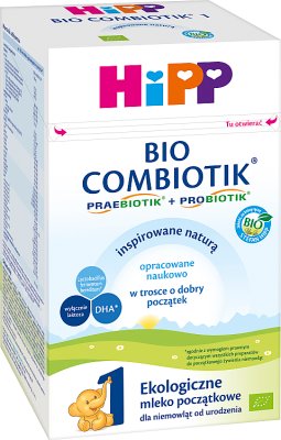 HIPP 1 BIO COMBIOTIK Ekologiczne mleko początkowe dla niemowląt