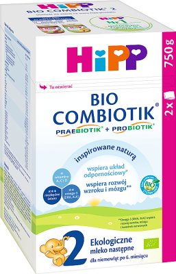 HIPP 2 BIO COMBIOTIK Ekologiczne mleko następne dla niemowląt