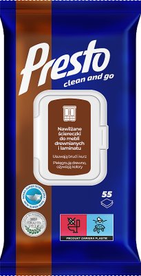 Presto Wet cleaning cloths for wooden furniture