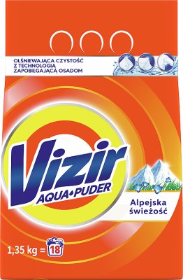 Vizir Alpejska Freshness Un detergente en polvo para colores blancos y claros