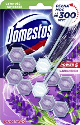 Domestos Power 5 Lavender Kostka toaletowa 2 x 55 g