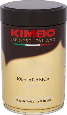 Kimbo Aroma Gold 100% арабика молотый кофе в жестяной банке