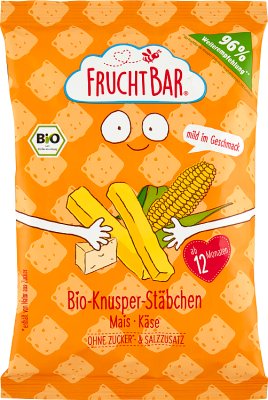 Fruchtbar Organic cheese corn crisps