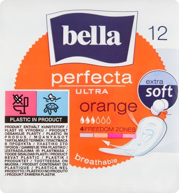 Almohadillas sanitarias bella perfecta ultra naranja