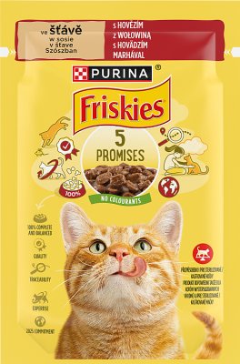 Purina Friskies Cat Food in Beef Sauce