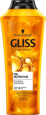 Schwarzkopf Gliss Oil Nutritive шампунь с олеиновой кислотой и маслом марулы