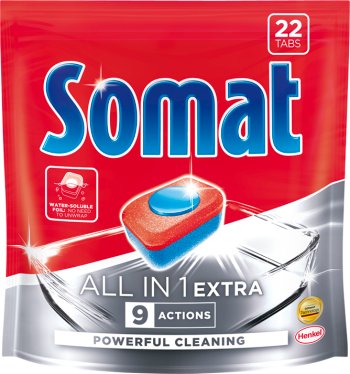 Таблетки для посудомоечной машины Somat All in 1 Extra