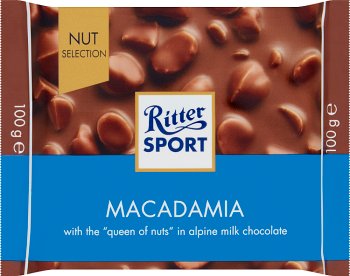 Ritter Sport Czekolada mleczna z kawałkami orzechów makadamia