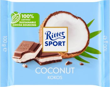 Ritter Sport Milchschokolade gefüllt mit Kokoscreme