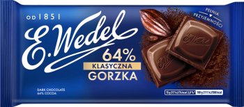 Wedel classic chocolate negro 64%