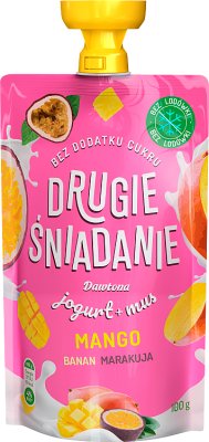 Dawtona Drugie Śniadanie mus owocowy z jogurtem mango banan marakuja