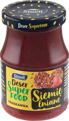 Stovit Dessert Superfood клубника с льняным семенем