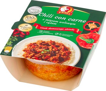 Profi Chili con Carne mit Rindfleisch und Reis