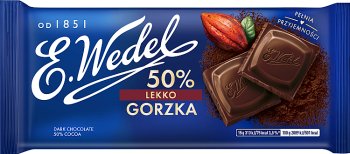 Wedel a slightly bitter chocolate 50%