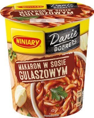 Winiary Dish of pasta in goulash sauce