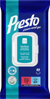Presto 2in1 wet cloths For the bathroom