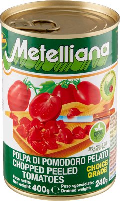 Tomates pelados Metelliana, dados