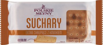 Polskie Młyny Suchary extra  chrupiące z kminkiem