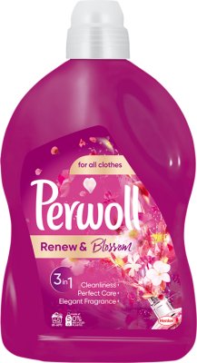 Жидкость для стирки Perwoll Renow & Blossom для всех типов тканей.