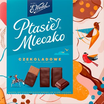 Wedel Ptasie mleczko czekoladowe W czekoladzie deserowej