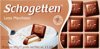 Schogetten Latte Macchiato czekolada mleczna nadziewana kremem kakaowym i kremem mlecznym