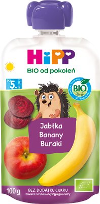 HiPP BIO od pokoleń, Jabłka-Banany-Buraki 