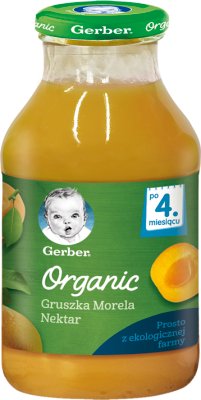 Gerber Organic nektar gruszka morela