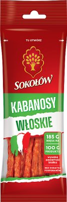 Sokołów Gold Premium Kabanosy Włoskie
