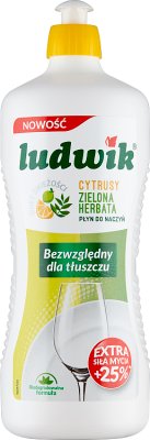 Ludwik Geschirrspülmittel flüssiger grüner Zitrus-Tee