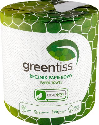 Greentiss Ręcznik papierowy 500 listków, 2 warstwy