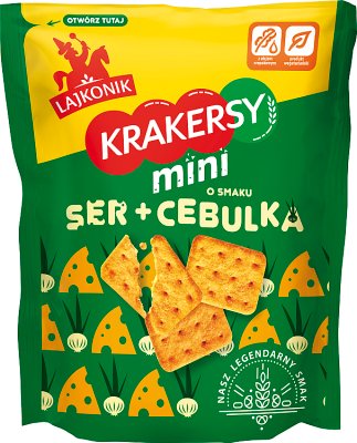 Lajkonik Cracker, Minikäse und Zwiebeln