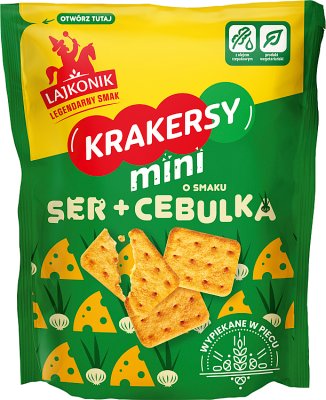Lajkonik Crackers, mini cheese and onion