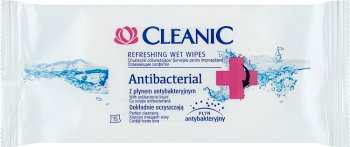 Освежающие салфетки Cleanic с антибактериальной жидкостью