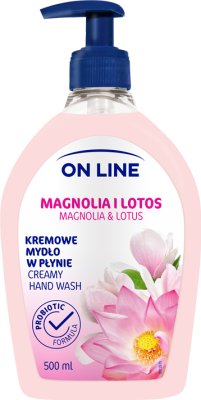 On Line Mydło kremowe w płynie  magnolia i lotos