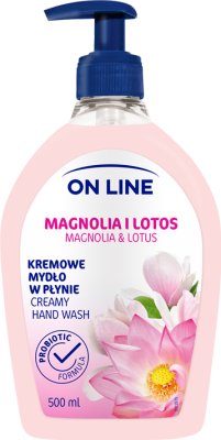 On Line Mydło kremowe w płynie magnolia i lotos