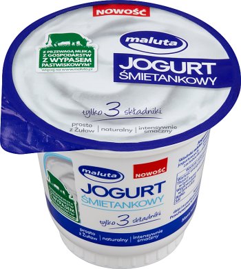 Maluta jogurt śmietankowy tylko 3 składniki