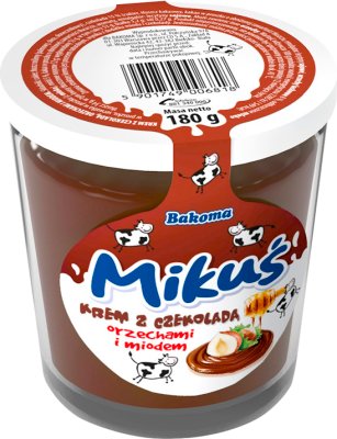 Bakoma Mikuś cream with chocolate, nuts and honey