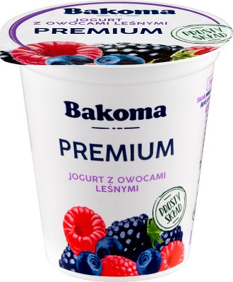 Yogur Bakoma Premium con frutos del bosque