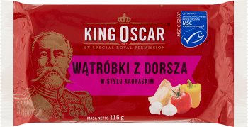 King Oscar wątróbki z dorsza w  stylu kaukaskim