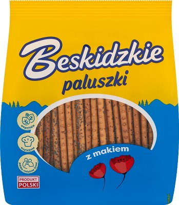 Beskidzkie paluszki z makiem