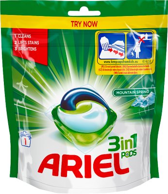 Ariel 3in1 Mountain Spring washing capsule