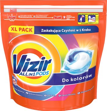 Cápsulas de lavado Vizir All in 1 para colores